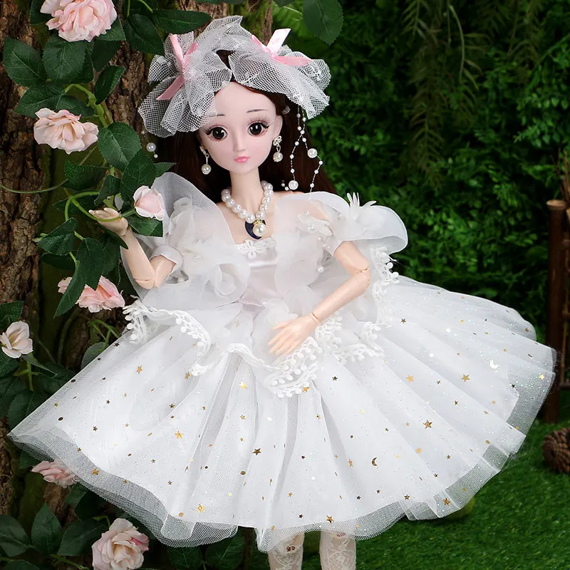 Vignia(With Box) 60 см Модная Кукла для девочек игрушка с одеждой и обувью Simul пластиковые Соединенные DIY умный большой принцесса кукла королева набор подарок на день рождения для девочек - Цвет: Vignia(With Box)