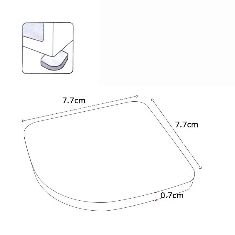 4 шт./компл. кухонная мебель ноги резиновые прокладки Многофункциональные Анти