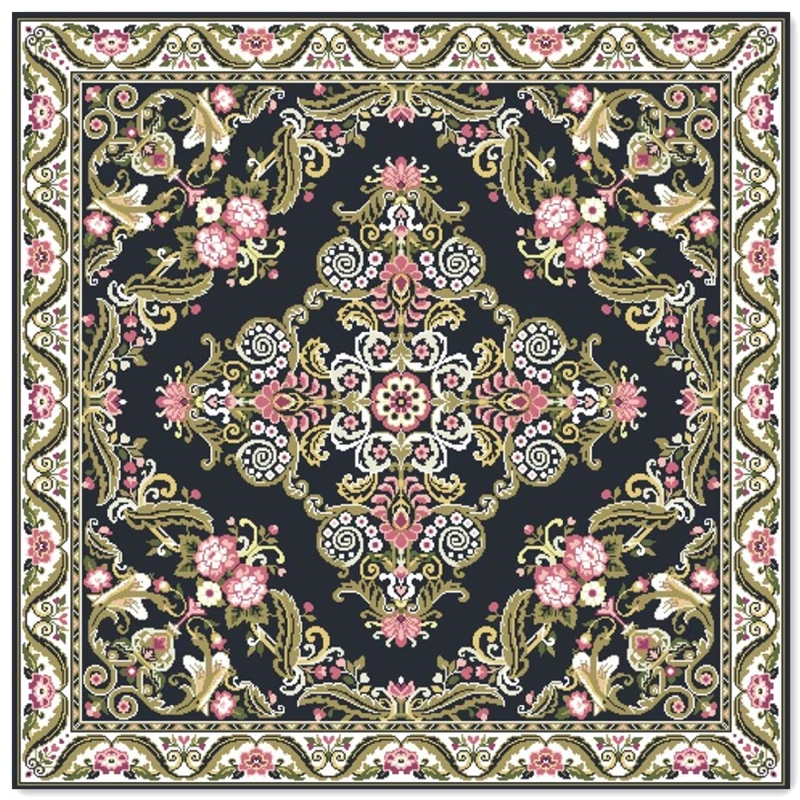 Набор для вышивки крестиком с цветами 18/14/11 шт.|Упаковка| |