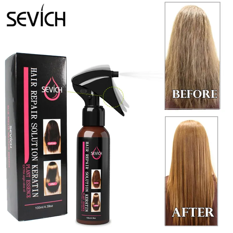 Средство для ремонта волос Sevich Кератиновое питание восстановление сломанных