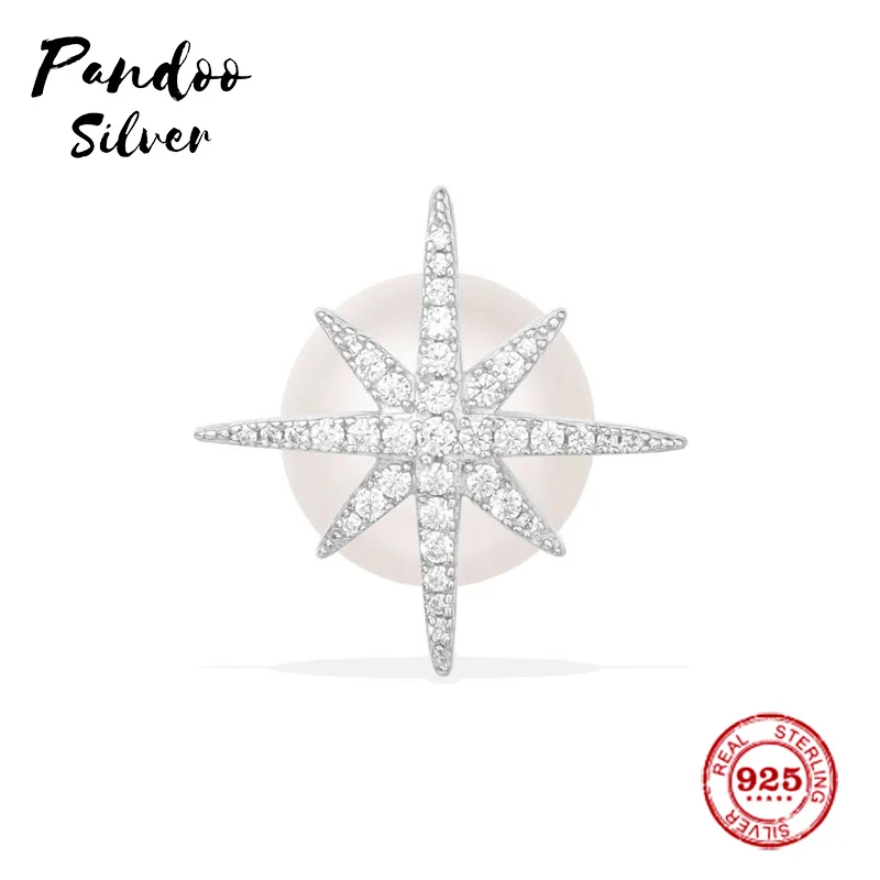 Модные очаровательные серьги-гвоздики из стерлингового серебра оригинал 1:1