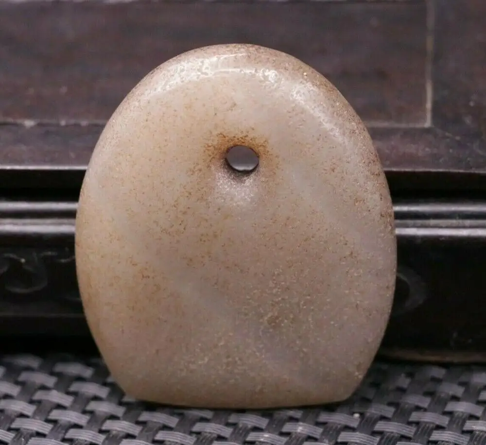 Большой сокровище китайский Винтаж сорта хотанской (Hetian) нефрита мощный воюющих