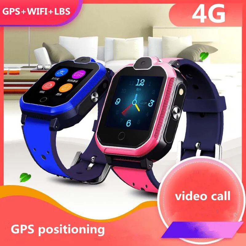 Новые Детские умные часы 4G с дистанционным мониторингом SIM картой GPS трекером