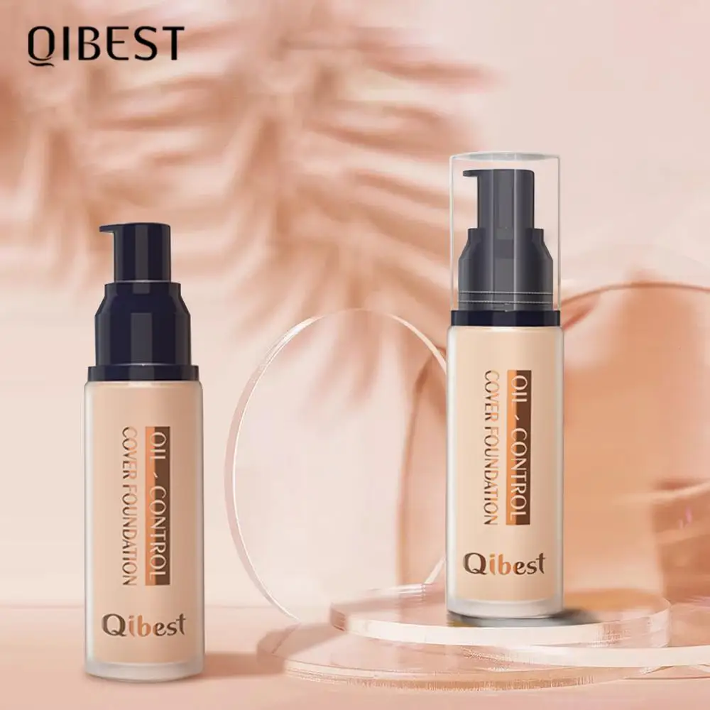 Жидкая Основа QIBEST основа для отбеливания стойкий макияж контроль жирности лица