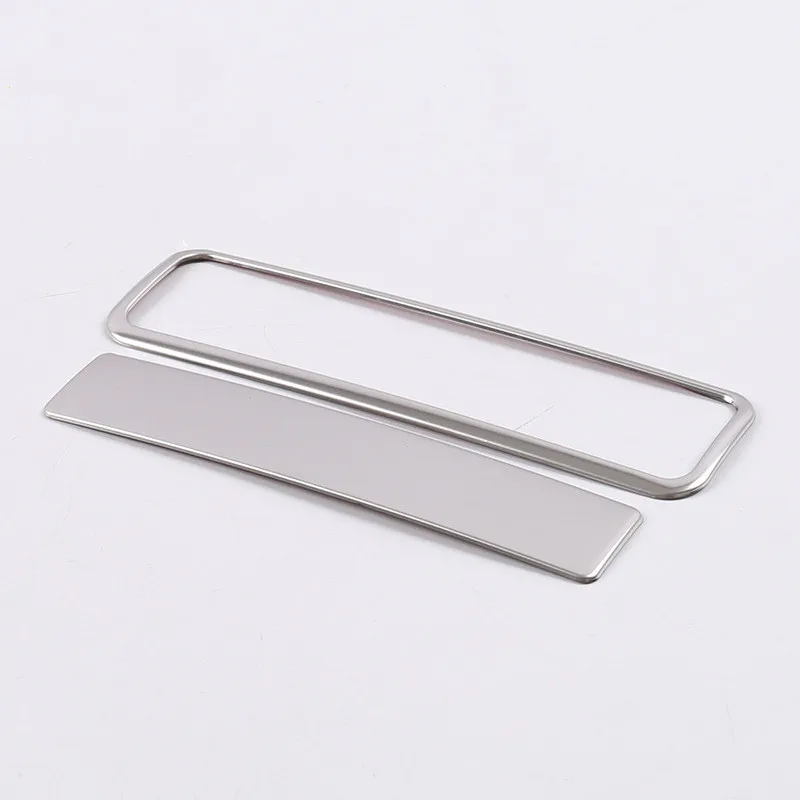 

For Ford Focus MK4 2019 2020 Stainless Steel Car rear cup holder button cover center console cup slot protect trim accessories