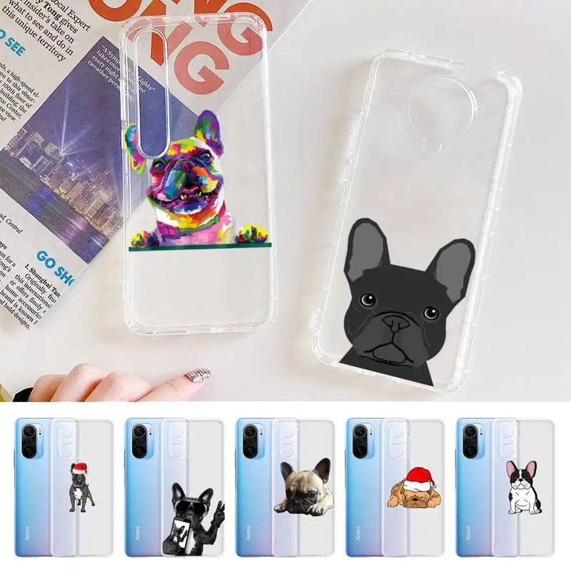 

Pug Dog French Bulldog Phone Case For Redmi Note 5 7 8 9 10 A K20 pro max lite for Xiaomi 10pro 10T