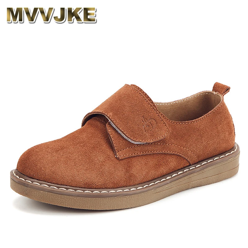 

MVVJKE Suede leather moccasins casual lace-up shoes women Sneaker comfortable moccasins women flat shoes Tenis Feminino Zapatos