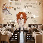Кофейня, чай, ресторан, послеобеденный чай, Европейское промышленное украшение, настенный бумажный фон, Настенная бумага, роспись, Papel De Parede