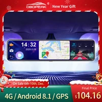 car dvr 4g android 8 1 smart dashcam rearview mirror dvr adas wifi gps navigation front rear auto registrator remote monitoring
