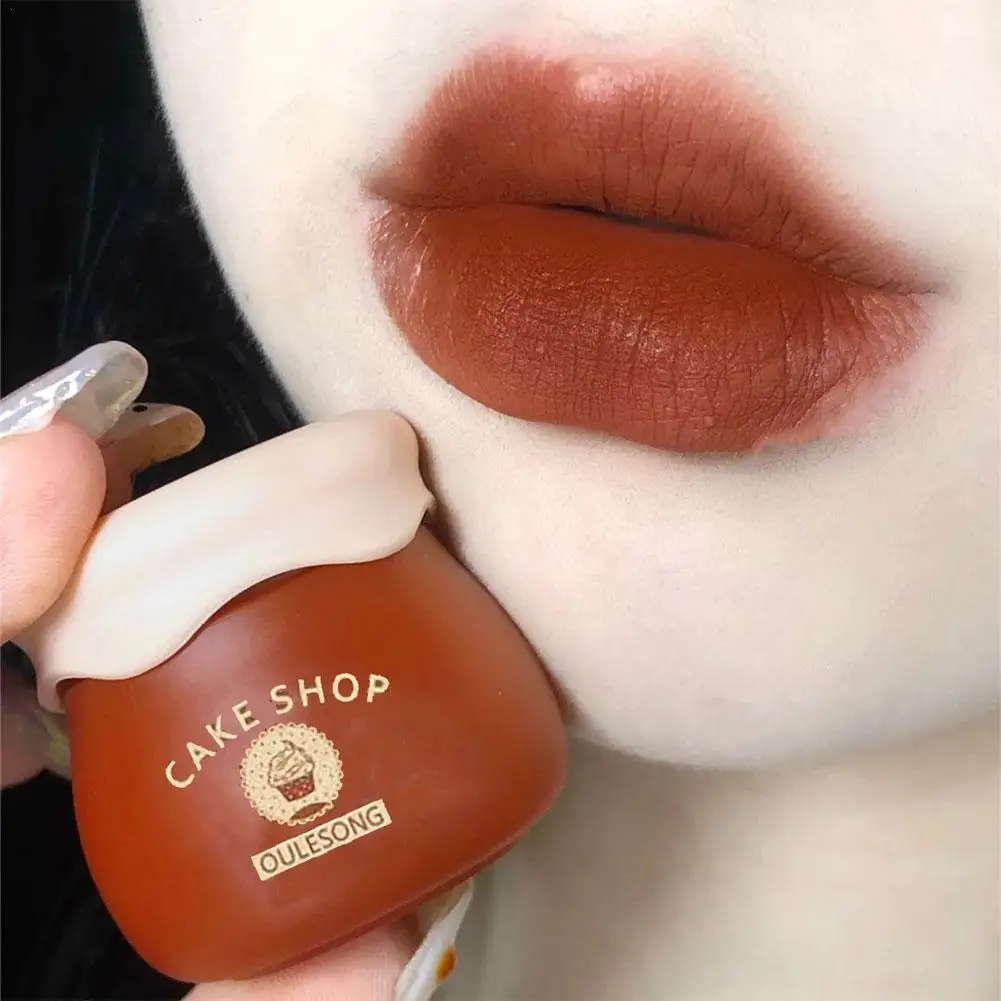 

Small Honey Jar Lip Mud Is Delicate Matte Not Easy To Fade Nude Makeup Non-stick Cup Long-lasting Natural Lip Makeup
