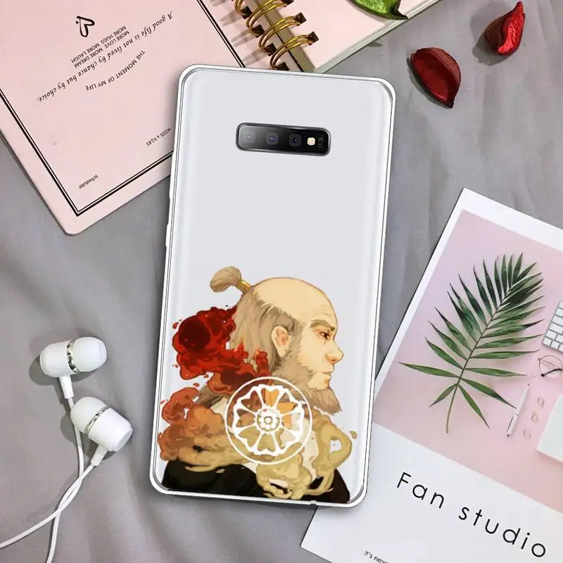 

Avatar The Last Airbender Japan anime Phone Case Transparent For Samsung Galaxy S A 5 7 8 9 2015 20 edge plus 10 e lite 2019