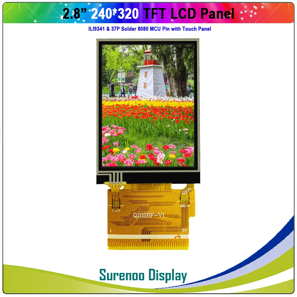 

2.8" inch 240*320 8080 MCU TFT LCD Module Display Screen Panel LCM Build-in ILI9341 Driver with Resistive Touch Panel