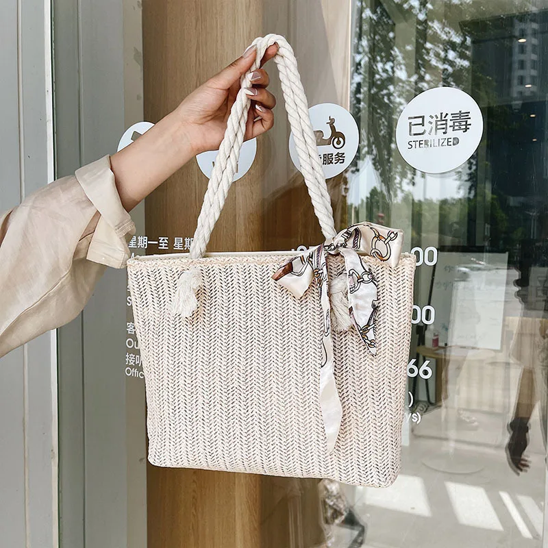 Роскошная шелковая летняя сумка для женщин стильные дамские сумочки пляжа