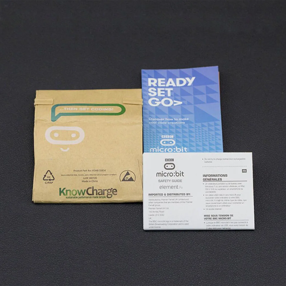 DFRobot BBC micro: bit Go On the go комплект пускового устройства V2.0 модуль + Micro USB кабель