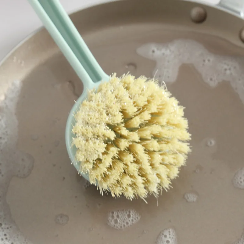 

Plant Coco Wash Pot Brush Sticky Oil Clean Dishwasher Cleaning Cleaning Brush Tool Long Handle