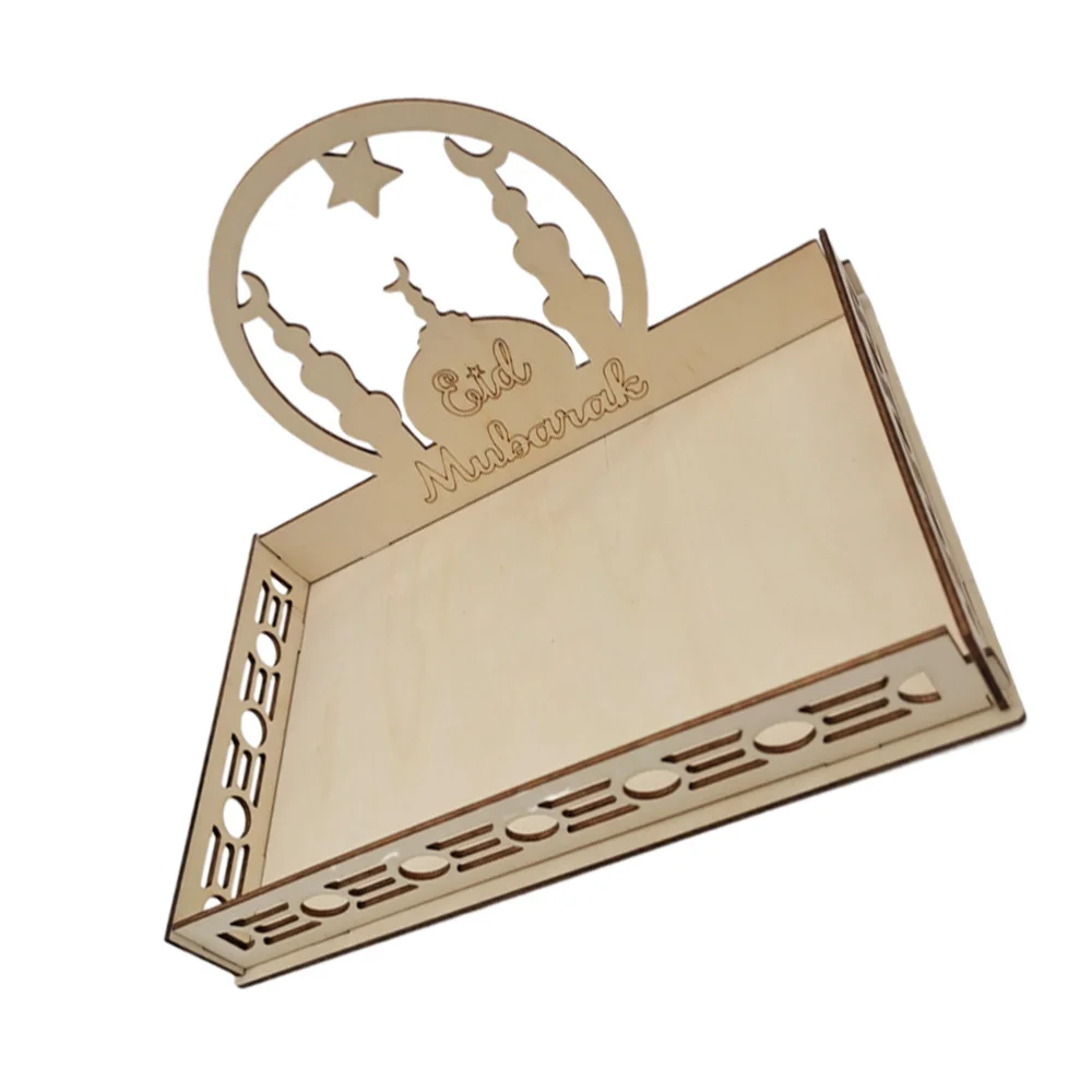 1 шт. деревянная обеденная тарелка Eid Малый поднос для подачи еды Bairam десертный |