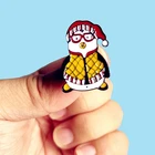 Эмалированная брошь в виде пингвина Джоуи Друзья, значок на лацкан, Металлическая Булавка из сплава, модные ювелирные аксессуары, подарки