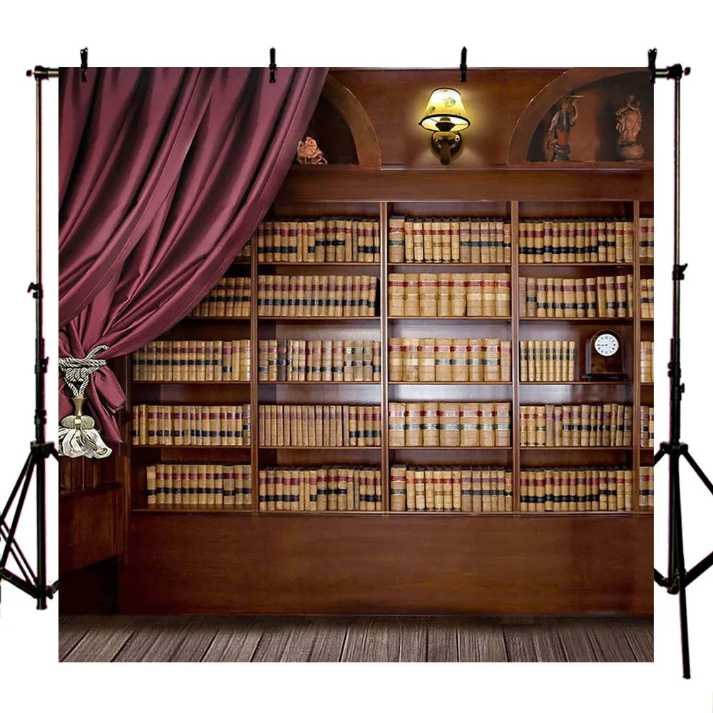 

MOCSICKAPhotography Backdrop Book Cabinet for Graduation Season Photo Background for Photography Studio Y-468