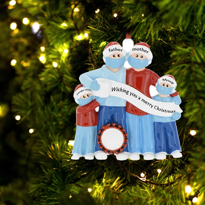 4 Styles Baby Novelty Toys Family DIY Handwritten Name Fashion Snowman Christmas Tree Pendant New Year Decoration Hot Sale | Игрушки и