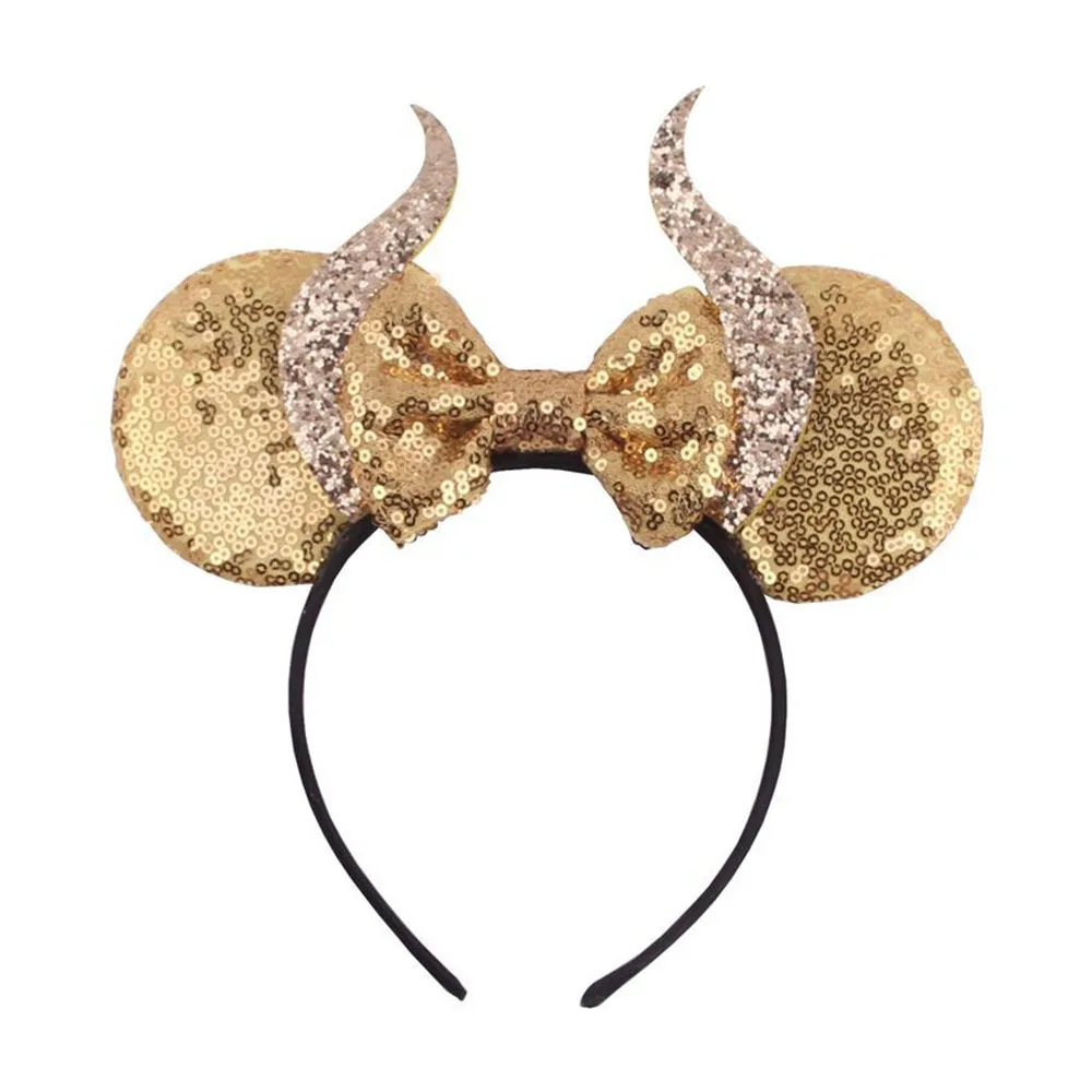 Ободок для волос с изображением дьявольского рога девочек и мальчиков повязка на