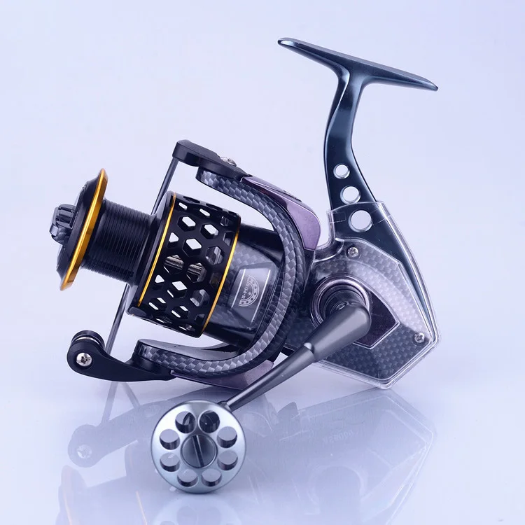 

Black Hawk Spinning Wheel 17 Bearing Metal Fishing Reel Fishing Wheel - AS1000 Generation Upgraded Version Black