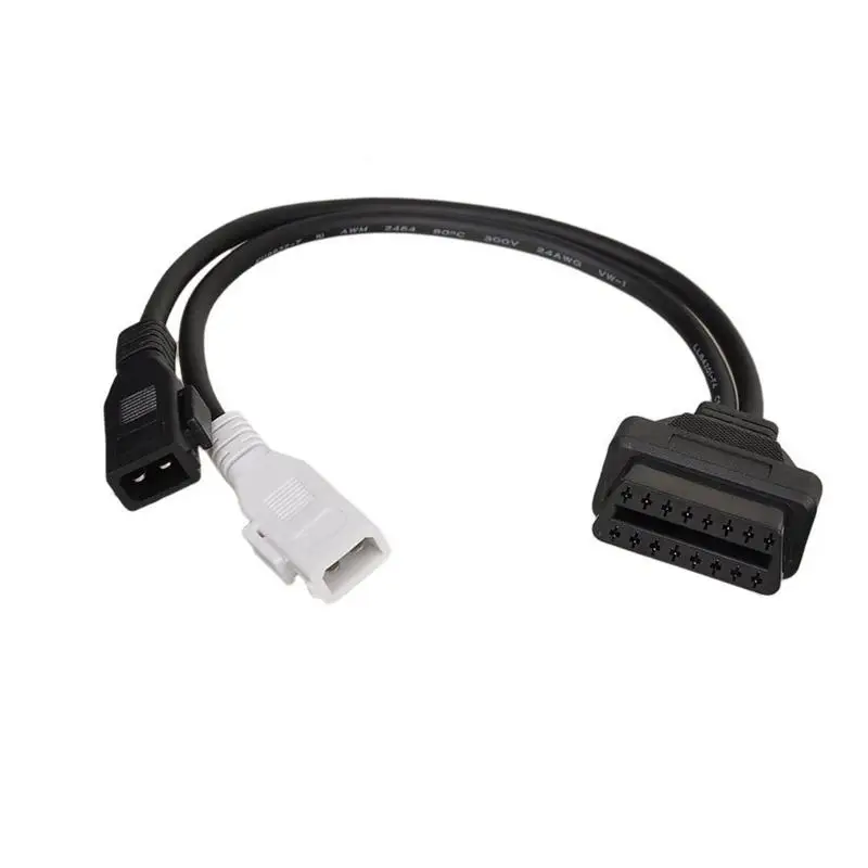 100 шт. для AUDI 2x2 2 + до 16 Pin OBD Автомобильный Диагностический кабель OBD2 Vag obdII сканер