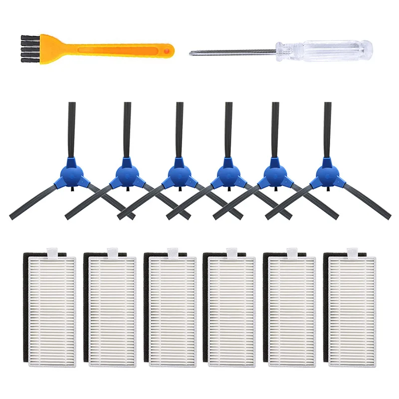Side Brush Filter Mop Cloth Kit For Cecotec Conga Excellence 1090 Vacuum Cleaner Filters Sponges Cloths Small Yellow | Дом и сад