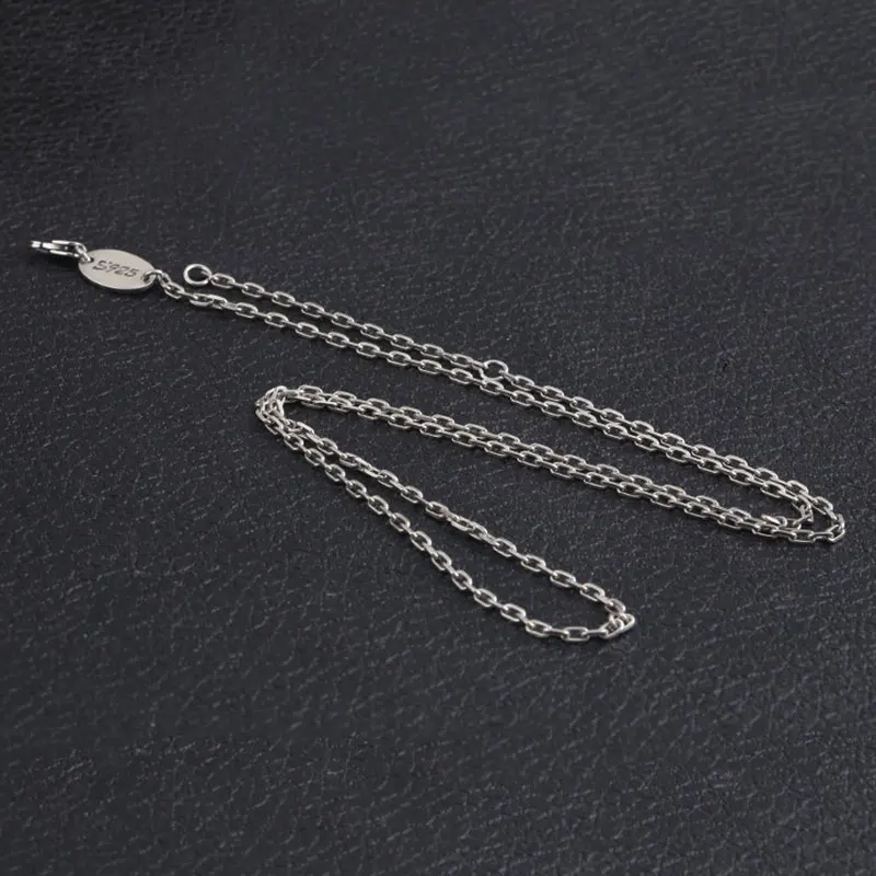 FNJ Link Chain Necklace 925 Silver 2mm 60cm to 65cm Fine Original S925 Women Necklaces for Jewelry Making | Украшения и