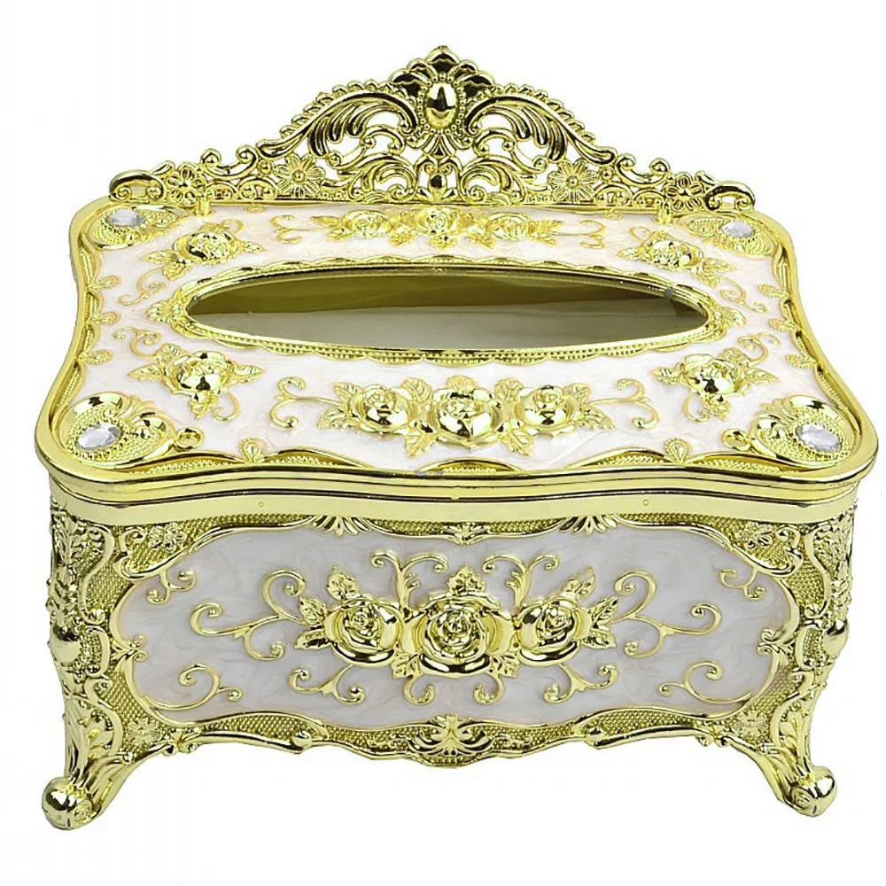 Европейская стильная тканевая коробка роскошный акриловый Органайзер для