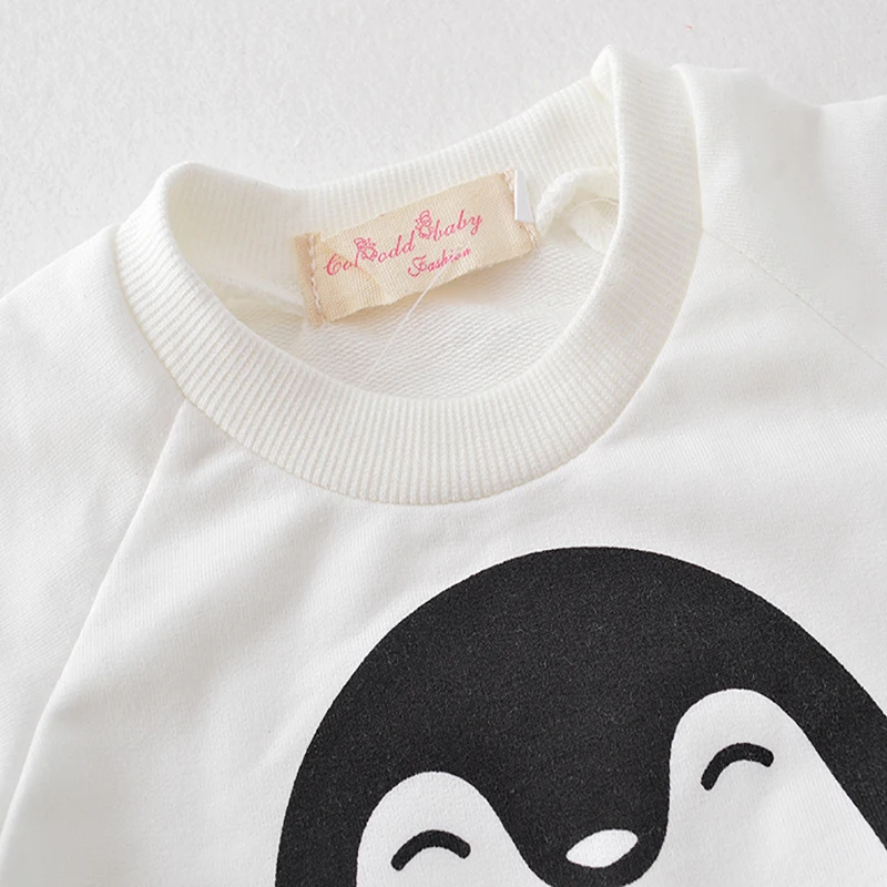 Одежда для маленьких девочек комплект одежды новорожденных хлопковая футболка и