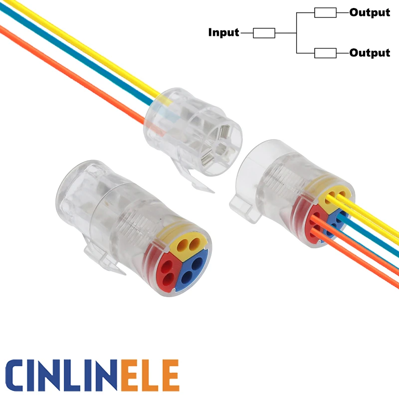 

2020 New! Single Hard Wire Detachable Fast Connector 1 to 2 Solar Conductor Terminal block Cable Connector (Home,Car,Boat,etc)