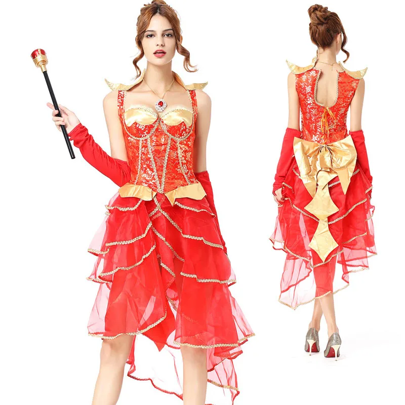 Костюм вампира для взрослых на Хэллоуин пар невесты женское причудливое платье с