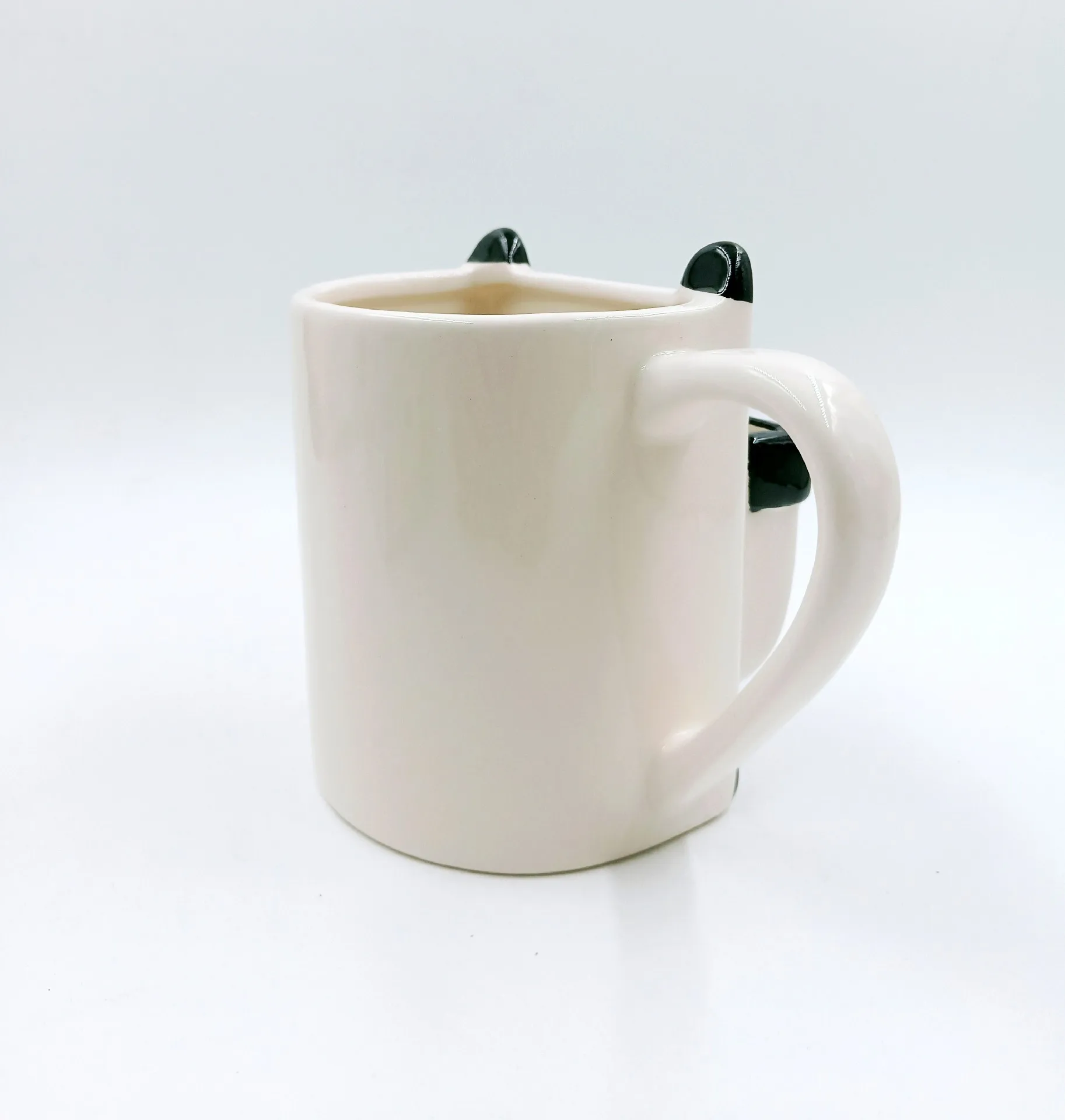 

Lovely Panda Mug Presents Small Fresh Double Layer Biscuit Ceramic Cup Coffee Cup Cute Cup