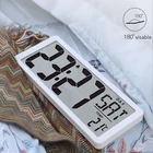 Цифровые настенные часы TXL с большим зрением, большой будильник, ЖК-дисплей 13,8 дюйма, будильник, календарь, внутренняя температура, питание от батареи