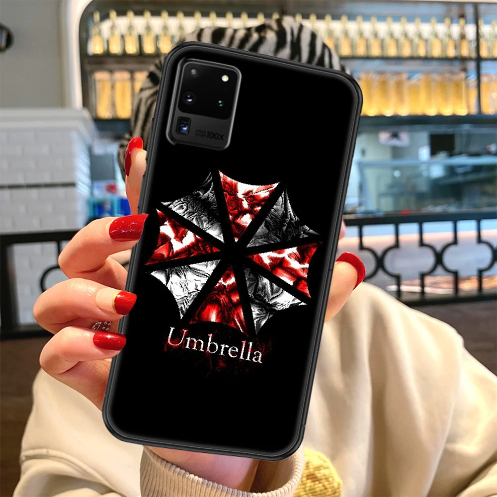 

Umbrella Resident Corporation Evil Phone case For Samsung Galaxy Note 4 8 9 10 20 S8 S9 S10 S10E S20 Plus UITRA Ultra black