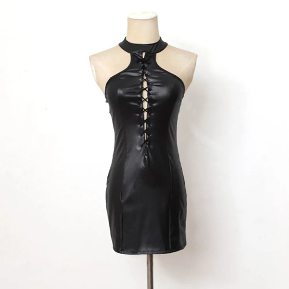 Новые готические сексуальные облегающие классические черные мини-платья из