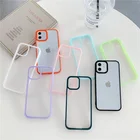 Чехол YK для iphone 12 pro, роскошный Прозрачный Бампер карамельного цвета для телефона, чехол для iphone 11, чехол для женщин и мужчин X, XS, Max, XR, 6, 8, 7 Plus, чехол