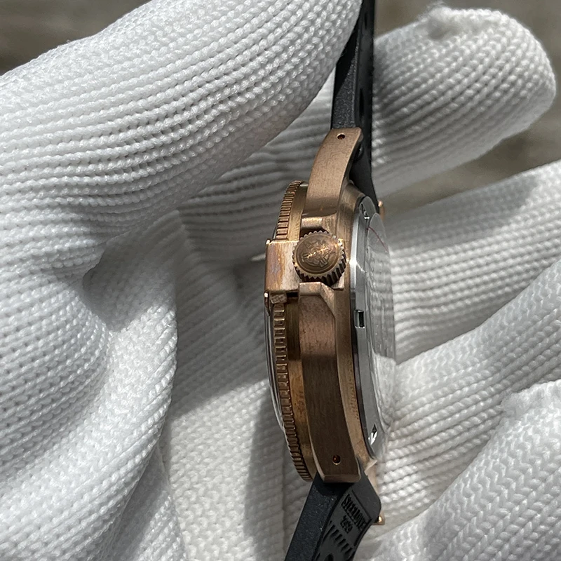 STEELDIVE мужские дайверские часы бронзовые роскошные автоматические 20 бар