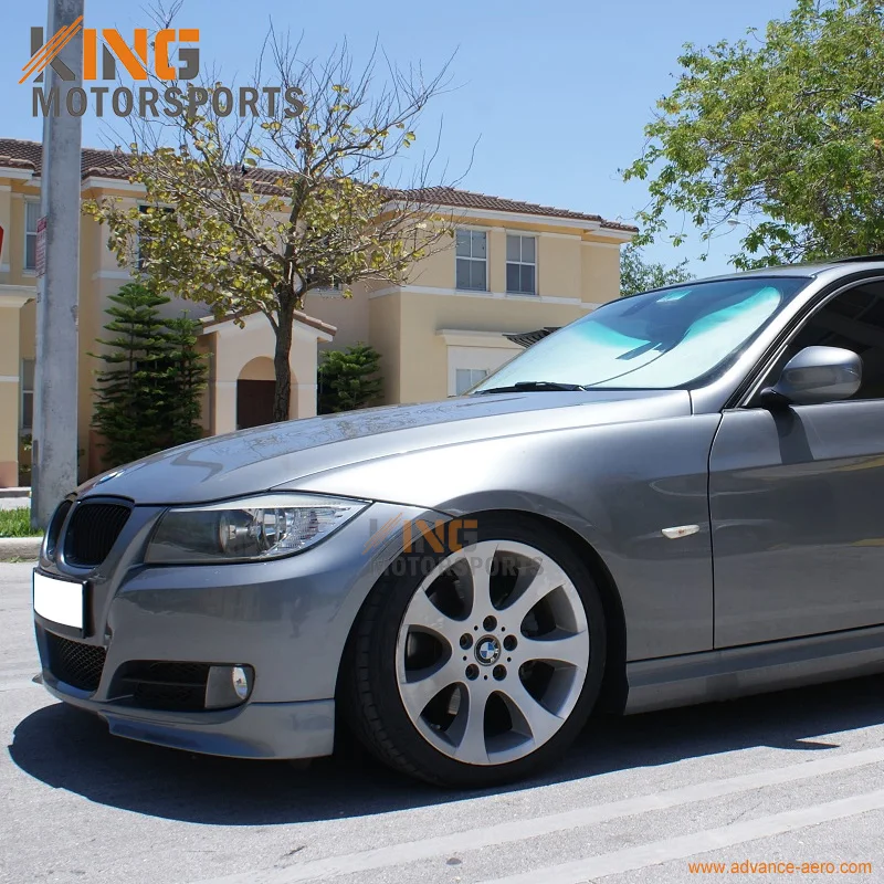 Подходит для 2009 2010 2011 BMW E90 3 Series 328I 335 2 шт. PP передний бампер спойлер|lip splitter spoiler|lip