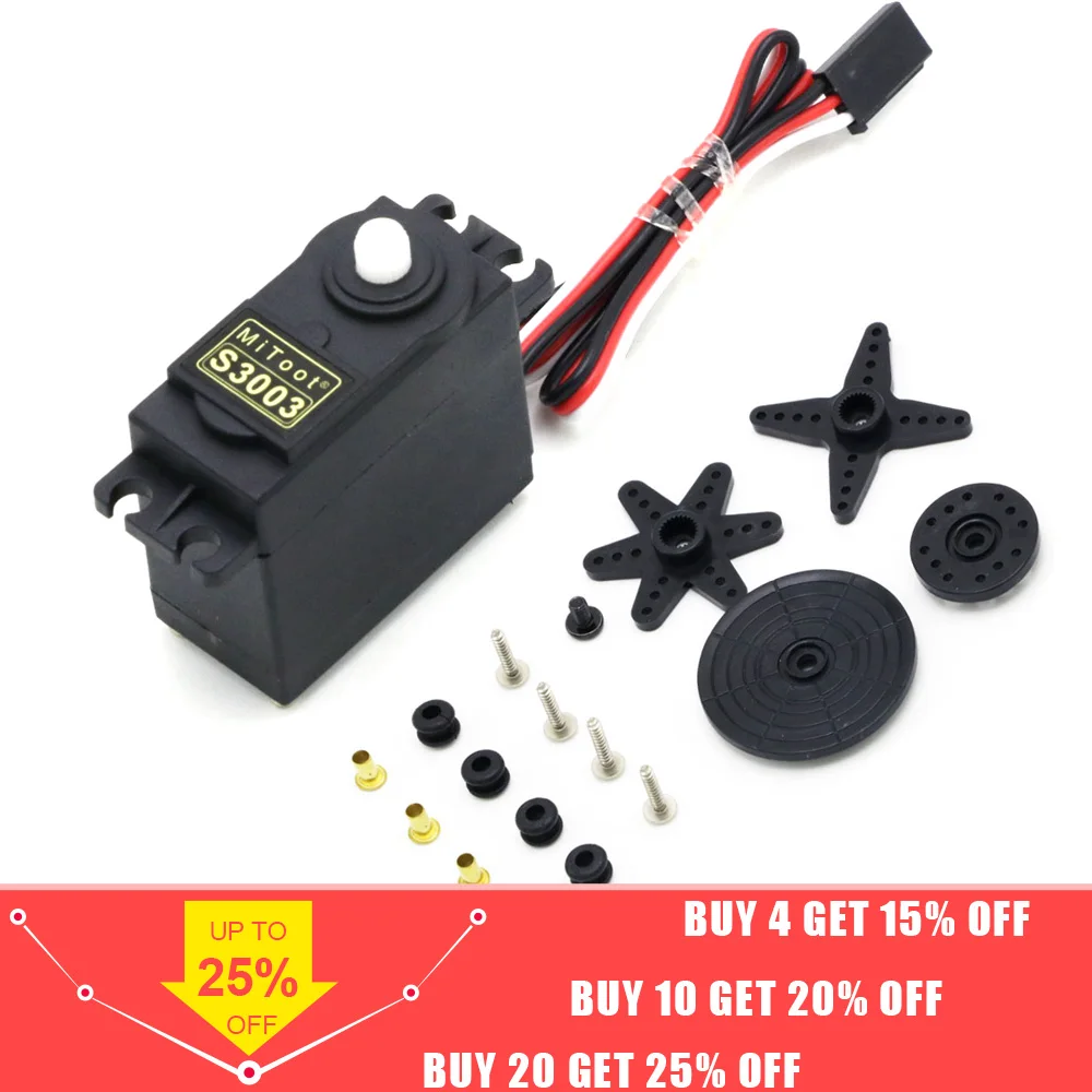 1 шт. Mitoot 38 г S3003 стандартный сервопривод для RC Futaba HPI Tamiya Kyosho Duratrax GS гоночный автомобиль truch