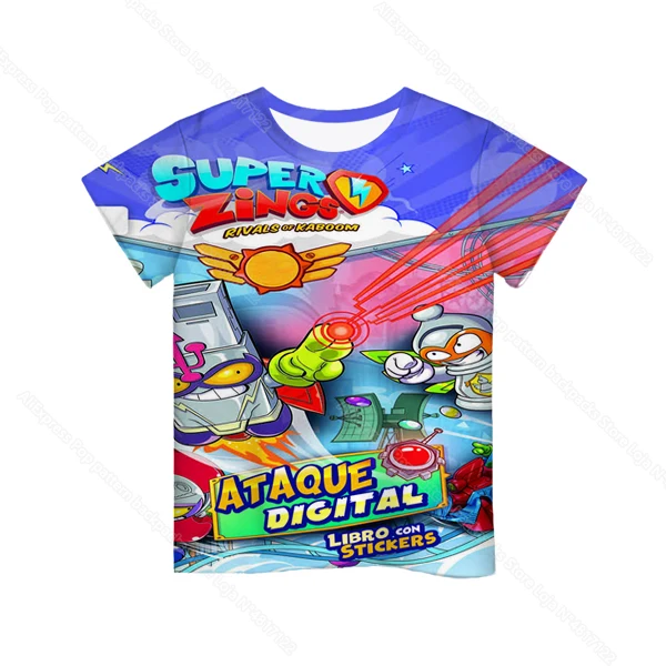 

Kids Super Zings 3D Printed T Shirt Summer Children Superzings T-shirt Boys Girls Cartoon Anime Tshirt Harajuku Streetwear Tops