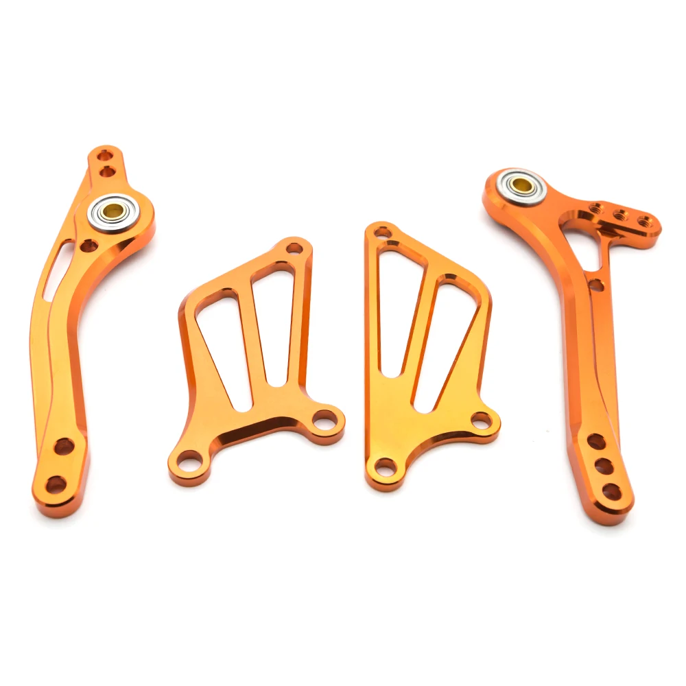 

For Kawasaki ZX6R ZX 6R ZX-6R 2003-2004 Aluminum Motorcycle Rearset Footrest Footpeg Brake Gear Shift Shifter Lever + Wing