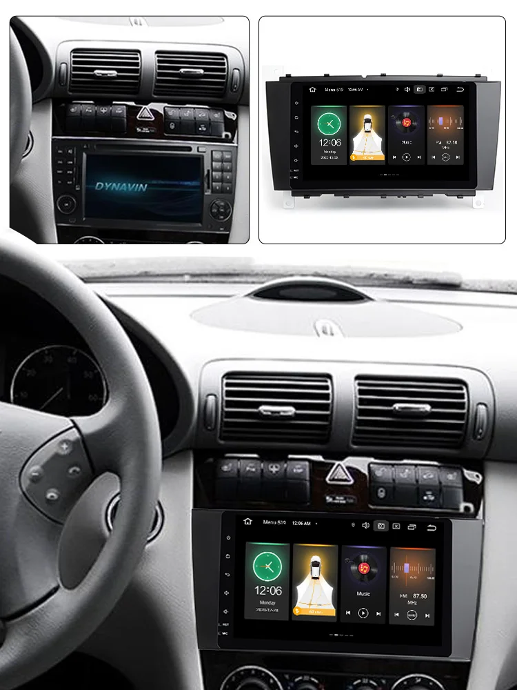 DSP 4 Гб 64 ГБ Android 11 автомобильный DVD радио GPS для Mercedes Benz C Class C55 / CLC W203 /CLK W209 /C