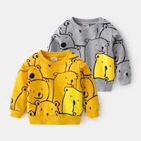 new 2021 kids spring autumn hoodies sweatshirts boys cartoon bear print o neck pullover sweatshirt children sports tops clothing
