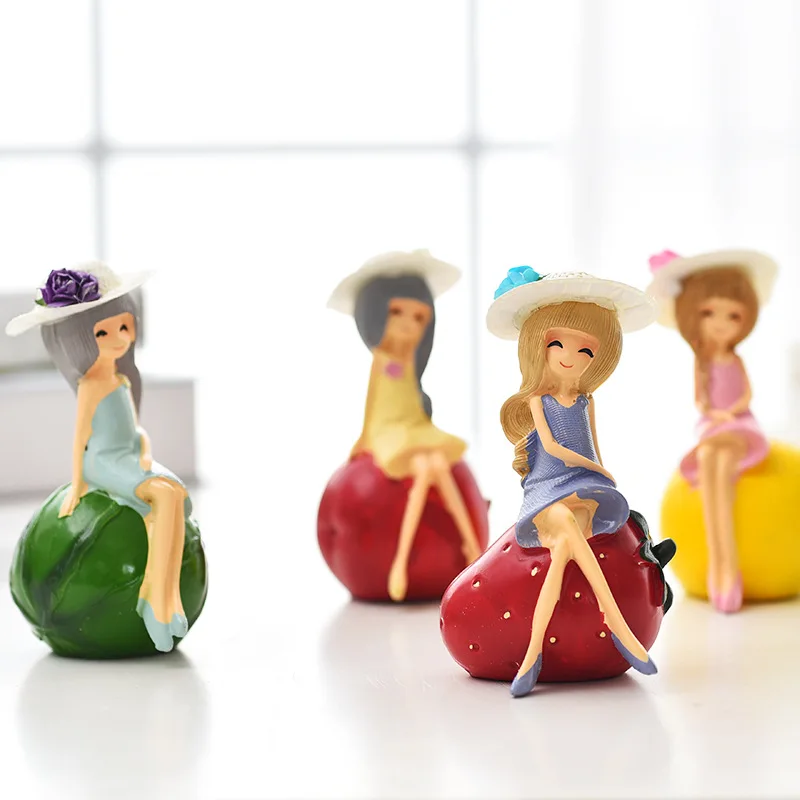 Маленькие украшения в виде фруктовой девочки украшение для дома технология