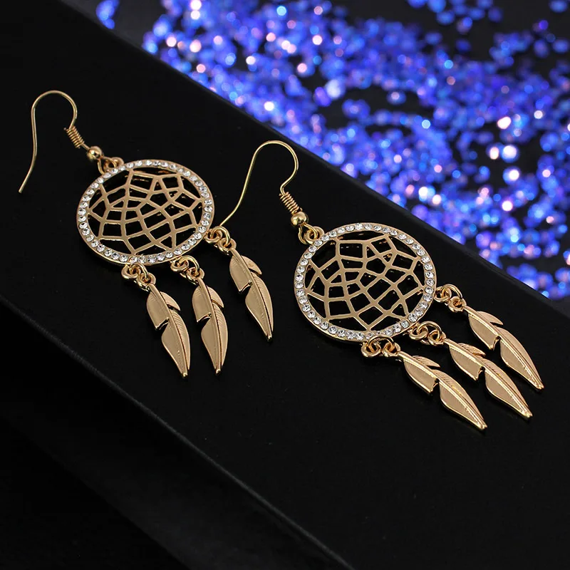 Женские Висячие сережки WODOZA свадебные вечерние с кристаллами и посеребренным