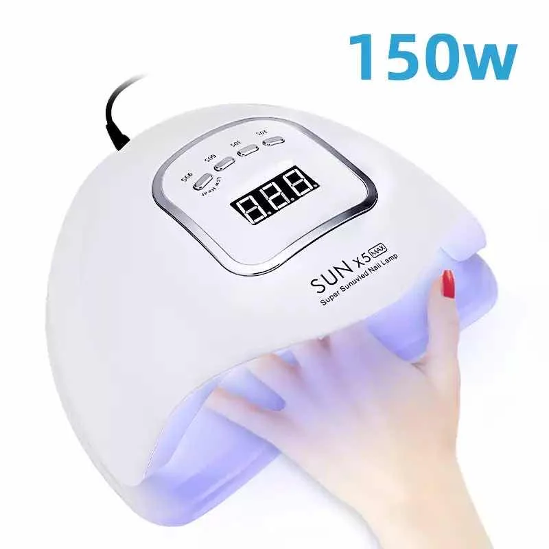 Защита от солнца X5 Max лак для ногтей УФ и светодиодной лампы Сушилка 150 Вт быстрое