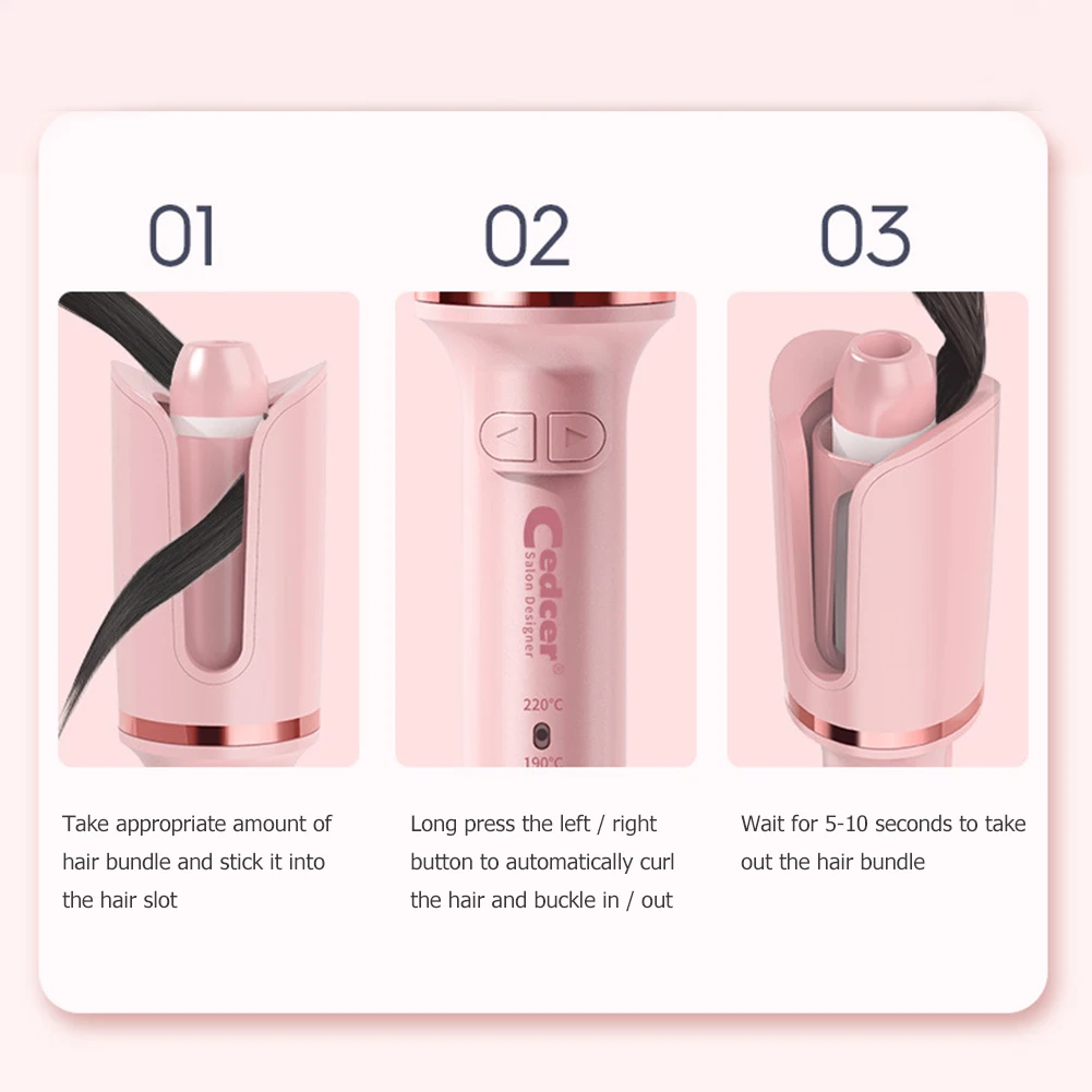 

Automatic Hair Curler Infrared LCD Hair Curlers Rollers Lazy Anti Scalding Curling Iron Rotating Hair Waver Styling Tool