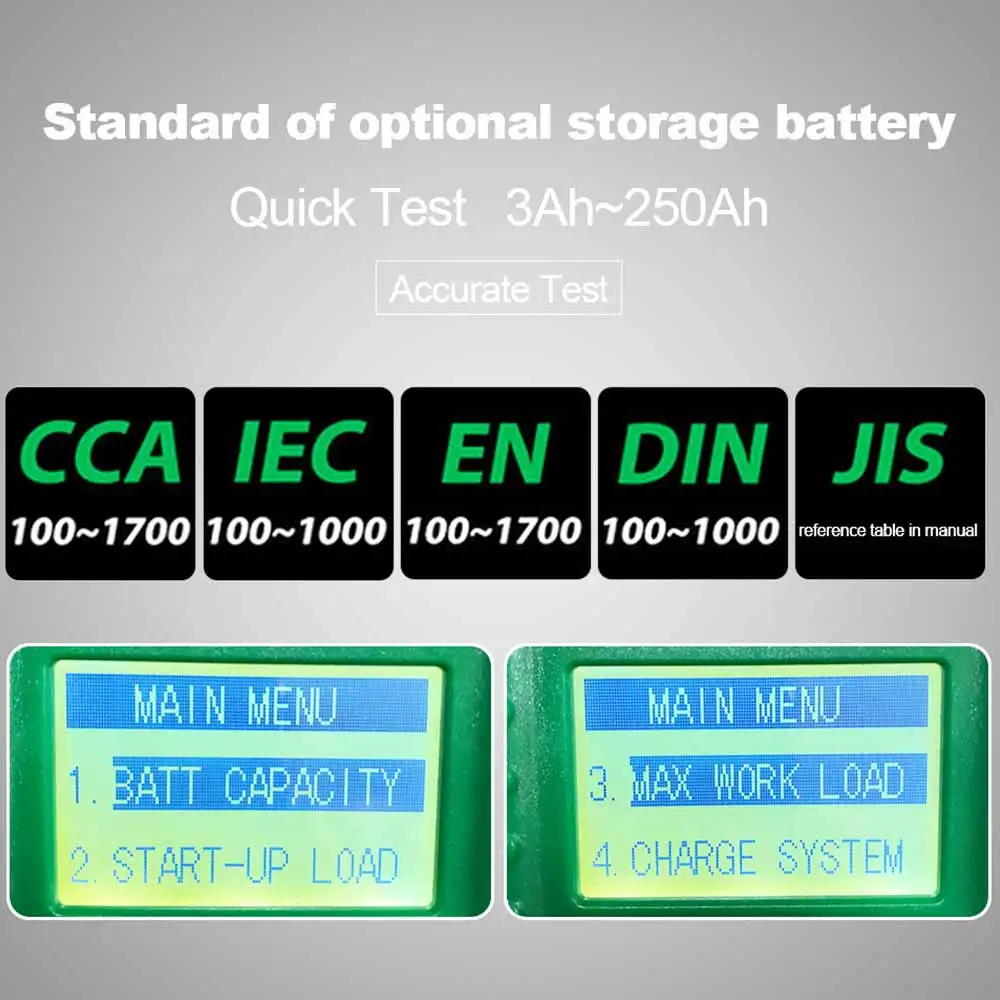 

DY219A Car Battery Tester 12V / 24V 100-1700CCA Digital Auto Battery Analyzer Tools For Voltage Load Capacity Analyzer Multi