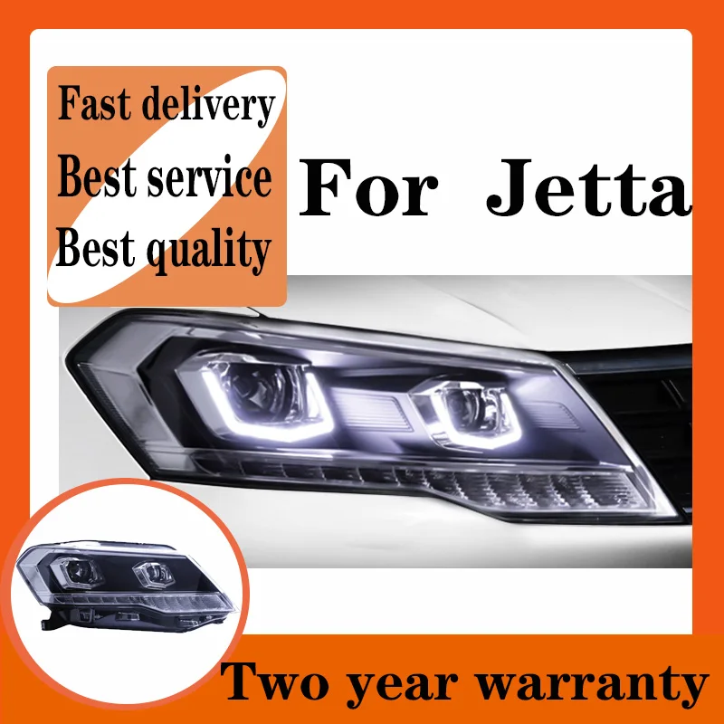Автостайлинг для фар VW Jetta 2017-2019 светодиодная фара GIT головная лампа ангельские